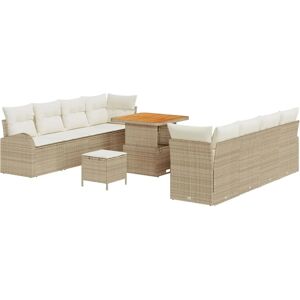 Vidaxl Have Sofa Sæt - Beige, Modular, Vejrbestandig Vidaxl Have Sofa Sæt - Beige, Modular, Vejrbestandig
