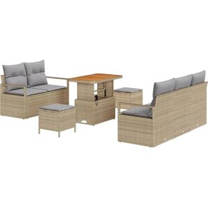 Vidaxl Gartensofa-Set - 8 Stück mit Kissen Vidaxl Gartensofa-Set - 8 Stück mit Kissen