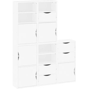 vidaXL Storage Cabinets 5 pcs ODDA White 40x24x79 cm - Storage Cabinets vidaXL Storage Cabinets 5 pcs ODDA White 40x24x79 cm - Storage Cabinets
