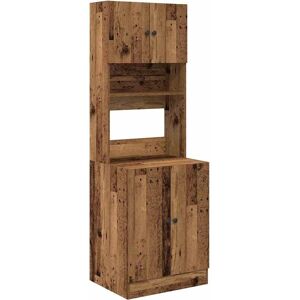 Dulap de bucătărie din lemn vechi vidaXL - Rectangular - 4 uși - Interior Dulap de bucătărie din lemn vechi vidaXL - Rectangular - 4 uși - Interior