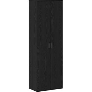 vidaXL Highboard Black Oak 60x35x180 Cm Engineered Wood vidaXL Highboard Black Oak 60x35x180 Cm Engineered Wood