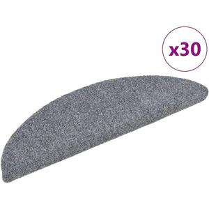 vidaXL Step mats self-adhesive 30 pcs. light grey - stair mats vidaXL Step mats self-adhesive 30 pcs. light grey - stair mats