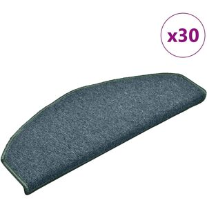 vidaXL Dark Green Carpet Stair Treads - Stair Step Rug Protection vidaXL Dark Green Carpet Stair Treads - Stair Step Rug Protection