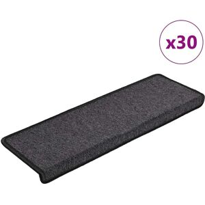 vidaXL Carpet Stair Treads - Anthracite - Stair Step Protector Rugs vidaXL Carpet Stair Treads - Anthracite - Stair Step Protector Rugs