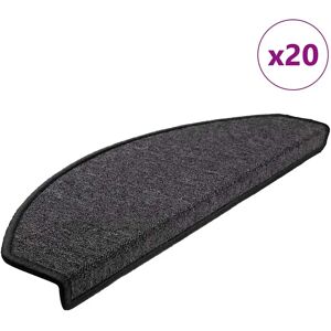 vidaXL Anthracite 65x24x4 cm 20 pcs Stair Treads - Stair Treads vidaXL Anthracite 65x24x4 cm 20 pcs Stair Treads - Stair Treads