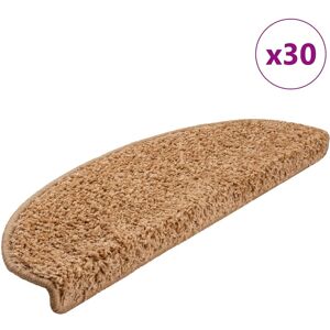 vidaXL Beige Stair Mats Set of 30 - Stair Rugs & Protectors vidaXL Beige Stair Mats Set of 30 - Stair Rugs & Protectors