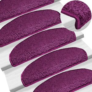 vidaXL Violet 65x21x4cm Stair Mats - Decorative Non-slip Rug vidaXL Violet 65x21x4cm Stair Mats - Decorative Non-slip Rug