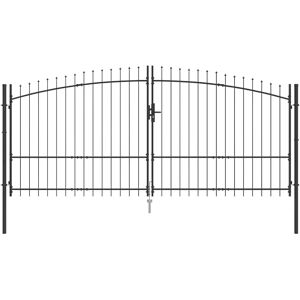 Vidaxl - Gartenst Gate Doppel Schwenkbar - Grau - 400x175 cm - Gartentor Vidaxl - Gartenst Gate Doppel Schwenkbar - Grau - 400x175 cm - Gartentor