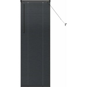 vidaXL Black Aluminium Window Blind with Curtains - Window Blind vidaXL Black Aluminium Window Blind with Curtains - Window Blind