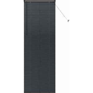 vidaXL Window Blind with Curtains - Black Aluminium - Window Blind vidaXL Window Blind with Curtains - Black Aluminium - Window Blind