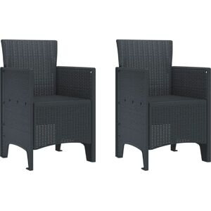 Vidaxl Gartenstühle Set aus 2 - Gartenmöbel Vidaxl Gartenstühle Set aus 2 - Gartenmöbel