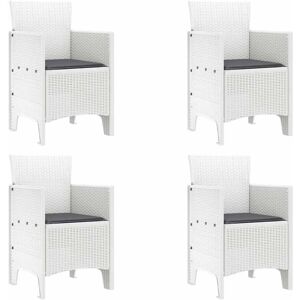 VidaXL Garden Chair Set - Modern Outdoor Plastic Chairs VidaXL Garden Chair Set - Modern Outdoor Plastic Chairs