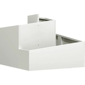vidaXL Plastic Planter White - Medium Decorative Inlays - Planter vidaXL Plastic Planter White - Medium Decorative Inlays - Planter