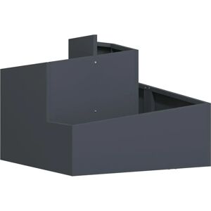 vidaXL Plastic Planter - Durable Anthracite Rectangular - Indoor Outdoor vidaXL Plastic Planter - Durable Anthracite Rectangular - Indoor Outdoor
