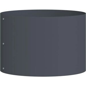 vidaXL Anthracite Metal Pot - Decorative Inlays - 40 cm vidaXL Anthracite Metal Pot - Decorative Inlays - 40 cm