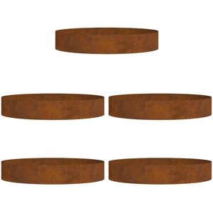 VIDAXL Corten Steel Round Planters - Durable Indoor/Outdoor - 120cm VIDAXL Corten Steel Round Planters - Durable Indoor/Outdoor - 120cm