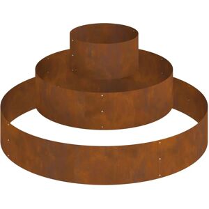 vidaXL Metal Planter Ø 120 cm - Weatherproof Steel, Rustic Design, Outdoor Use vidaXL Metal Planter Ø 120 cm - Weatherproof Steel, Rustic Design, Outdoor Use