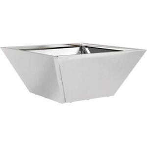 vidaXL Garden Bowl Planter 35x35x15 cm Stainless Steel Silver - Planter vidaXL Garden Bowl Planter 35x35x15 cm Stainless Steel Silver - Planter
