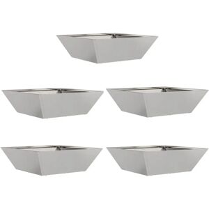 vidaXL Garden Bowls Planters - Stainless Steel, 50x50x15 cm, Silver vidaXL Garden Bowls Planters - Stainless Steel, 50x50x15 cm, Silver