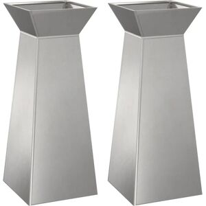 Vidaxl Stainless Steel Square Plant Support Set - 40x40x101 cm - Plant Support Set Vidaxl Stainless Steel Square Plant Support Set - 40x40x101 cm - Plant Support Set