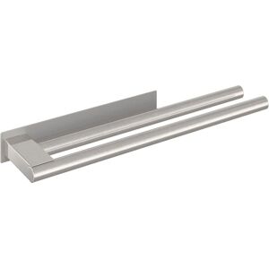 vidaXL Stainless Steel Silver Towel Rail 40x9x4cm - Bathroom Accessory vidaXL Stainless Steel Silver Towel Rail 40x9x4cm - Bathroom Accessory