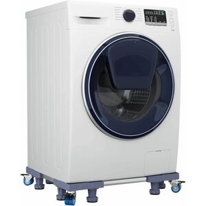 vidaXL Wasmachine onderstel met wielen Verstelbaar 250 kg Grijs 41-66 x 41-66 x 10-12 cm vidaXL Wasmachine onderstel met wielen Verstelbaar 250 kg Grijs 41-66 x 41-66 x 10-12 cm