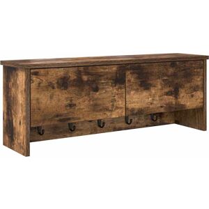 vidaXL Wall-mounted clothes rack - Brown - Supports up to 60 kg vidaXL Wall-mounted clothes rack - Brown - Supports up to 60 kg