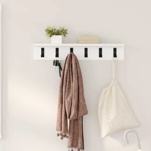 vidaXL Wall Mounted Clothes Rack White - Clothes Rack vidaXL Wall Mounted Clothes Rack White - Clothes Rack