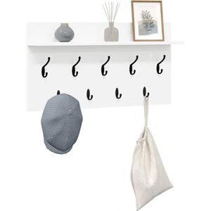 vidaXL Vægmonteret tøjstativ med hylde - Tøjstativ vidaXL Vægmonteret tøjstativ med hylde - Tøjstativ