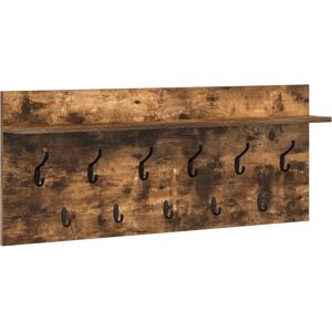 vidaXL Wall-mounted clothes rack smoked oak 100 x 40 x 12 cm Brown - Wall-mounted clothes rack vidaXL Wall-mounted clothes rack smoked oak 100 x 40 x 12 cm Brown - Wall-mounted clothes rack