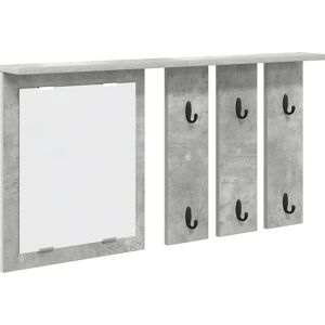 VidaXL Wall-mounted Clothes Rack - Modern Grey 85x10x45cm VidaXL Wall-mounted Clothes Rack - Modern Grey 85x10x45cm