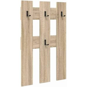 VidaXL Wall Mounted Clothes Rack Sonoma Oak - 65x3x100cm VidaXL Wall Mounted Clothes Rack Sonoma Oak - 65x3x100cm