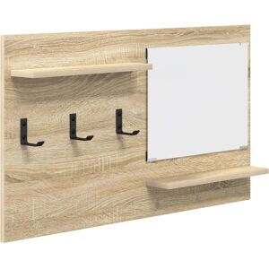 vidaXL Sonoma Oak Wall Mounted Clothes Rack - Wall Mounted Clothes Rack vidaXL Sonoma Oak Wall Mounted Clothes Rack - Wall Mounted Clothes Rack