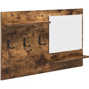 vidaXL Wall-mounted clothes rack smoked oak - 90 x 10 x 50 cm - Brown vidaXL Wall-mounted clothes rack smoked oak - 90 x 10 x 50 cm - Brown