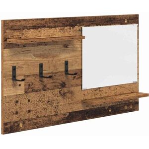 vidaXL Wall Mounted Clothes Rack Old Wood - Clothes Rack vidaXL Wall Mounted Clothes Rack Old Wood - Clothes Rack