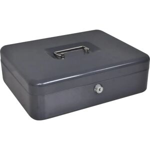 vidaXL Safety Box Dark Grey Steel Medium Portable Safety Box - Safety Box vidaXL Safety Box Dark Grey Steel Medium Portable Safety Box - Safety Box