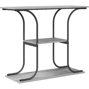 vidaXL Grey Sonoma Console Table - Engineered Wood Industrial Style vidaXL Grey Sonoma Console Table - Engineered Wood Industrial Style