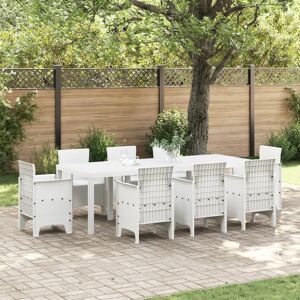 VIDAXL White Rectangular Extensible Garden Table - Garden Table VIDAXL White Rectangular Extensible Garden Table - Garden Table