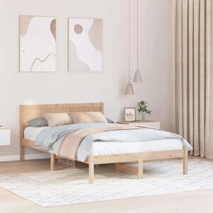 Cadre de Lit en Pin Beige 140x190 cm - Lit Cadre de Lit en Pin Beige 140x190 cm - Lit
