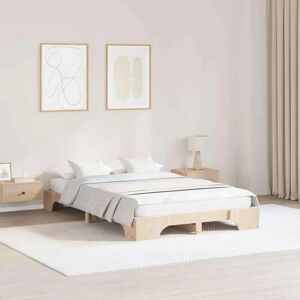 Vidaxl Pine Bed Frame - 120x190 cm - Bed Frame Vidaxl Pine Bed Frame - 120x190 cm - Bed Frame