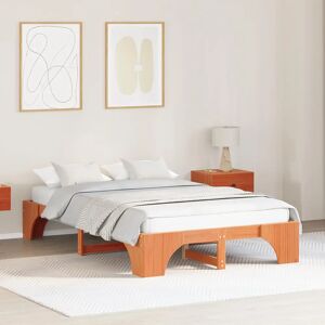 Vidaxl Solid Wood Classic Bed Frame - 140x190 cm Vidaxl Solid Wood Classic Bed Frame - 140x190 cm