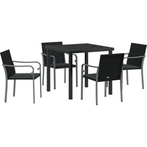 vidaXL Hagen Spisegruppe - 5-delt Rattanset med Puter vidaXL Hagen Spisegruppe - 5-delt Rattanset med Puter