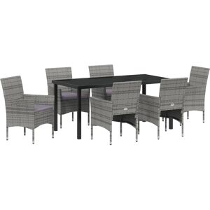 Vidaxl 7-piece Garden Rattan Set - Garden Furniture Set Vidaxl 7-piece Garden Rattan Set - Garden Furniture Set