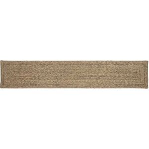 vidaXL Rektangulært juteområde tæppe - Naturlig og sort - 60x400 cm vidaXL Rektangulært juteområde tæppe - Naturlig og sort - 60x400 cm