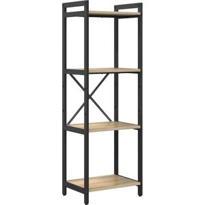 VidaXL Sonoma Oak Bookcase - Industrial Storage VidaXL Sonoma Oak Bookcase - Industrial Storage