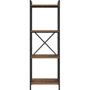 VidaXL Reclaimed Wood Bookshelf - Industrial Storage - 40x30x118 cm VidaXL Reclaimed Wood Bookshelf - Industrial Storage - 40x30x118 cm