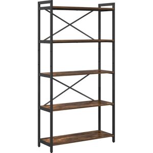 Vidaxtl Roasted Oak Industrial Style Shelf - Storage & Display Vidaxtl Roasted Oak Industrial Style Shelf - Storage & Display
