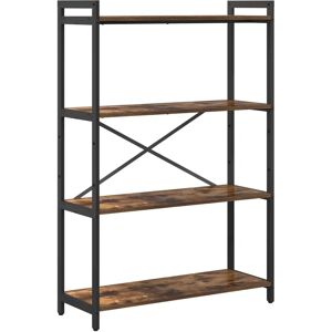 Vidaxl Smoked Oak Industrial Shelf - 80x30x118 Cm Vidaxl Smoked Oak Industrial Shelf - 80x30x118 Cm