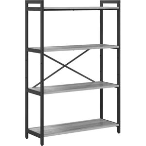 Vidaxl Gray Sonoma Wood Industrial Shelf - Shelf Vidaxl Gray Sonoma Wood Industrial Shelf - Shelf