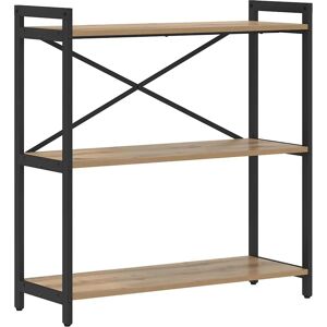 vidaXL Oak Bookcase - Industrial Storage - 80x30x83cm vidaXL Oak Bookcase - Industrial Storage - 80x30x83cm